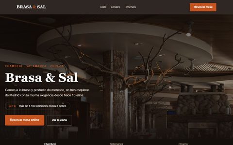 Brasa & Sal — proyecto de muestra de restauración