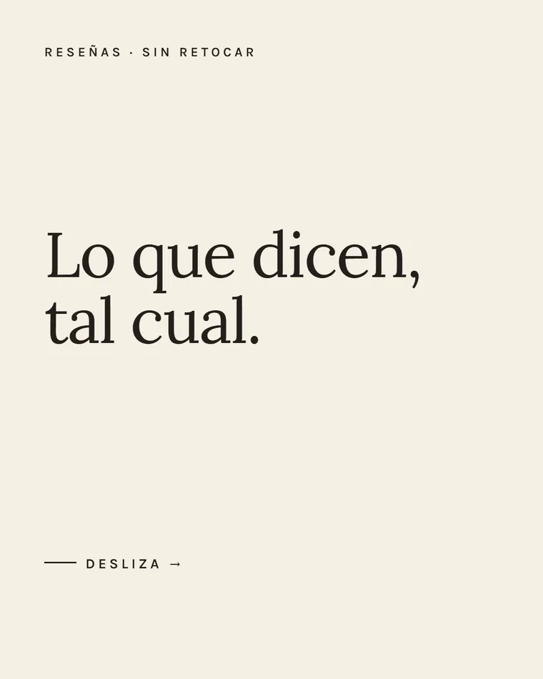 Carrusel «La voz del cliente», pieza 1